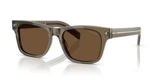 Prada PR A17S men Brown Squared Sunglasses