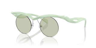 Prada PR A18S men Green Round Sunglasses