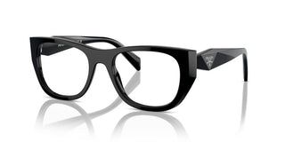 Prada PR A18V women Black Geometric Eyeglasses