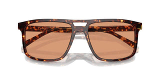 Prada PR A22S men Havana Geometric Sunglasses