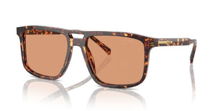 Prada PR A22S men Havana Geometric Sunglasses