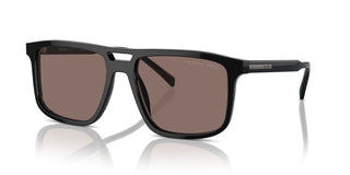 Prada PR A22S men Havana Geometric Sunglasses