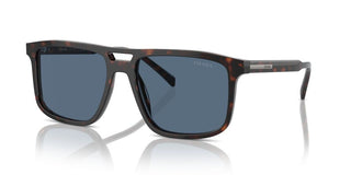 Prada PR A22S men Havana Geometric Sunglasses