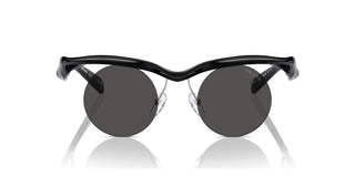 Prada PR A24S women Black Round Sunglasses