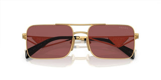 Prada PR A52S women Gold Geometric Sunglasses