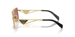 Prada PR A52S women Gold Geometric Sunglasses