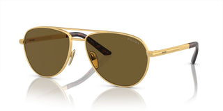 Prada PR A54S men Gold Geometric Sunglasses