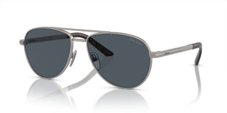 Prada PR A54S men Grey Geometric Sunglasses