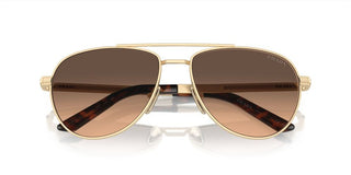 Prada PR A54S men Gold Geometric Sunglasses