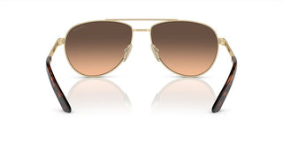 Prada PR A54S men Gold Geometric Sunglasses