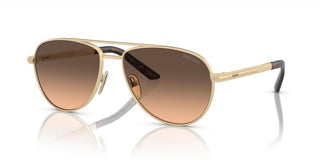 Prada PR A54S men Gold Geometric Sunglasses