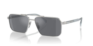 Prada PR A57S men Silver Squared Sunglasses