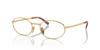 Prada PR A57V women Gold Round Eyeglasses