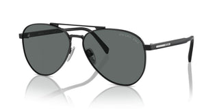 Prada PR A58S men Black Pilot Sunglasses