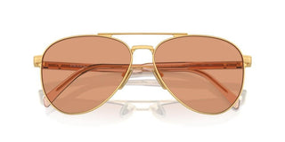 Prada PR A58S men Gold Pilot Sunglasses