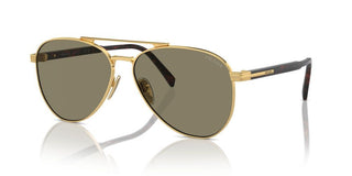 Prada PR A58S men Gold Pilot Sunglasses