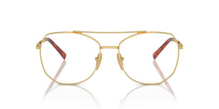 Prada PR A58V women Gold Pilot Eyeglasses