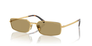 Prada PR A60S women Gold Squared Sunglasses