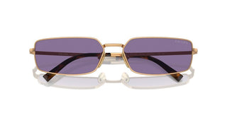 Prada PR A60S women Gold Squared Sunglasses