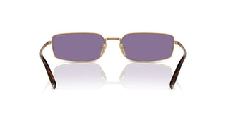 Prada PR A60S women Gold Squared Sunglasses