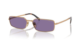 Prada PR A60S women Gold Squared Sunglasses