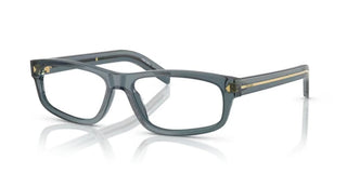 Prada PR B02V men Grey Squared Eyeglasses