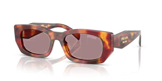 Prada PR B05S women Brown Squared Sunglasses