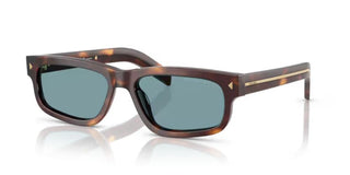 Prada Pr B11s Men Brown Rectangle Sunglasses