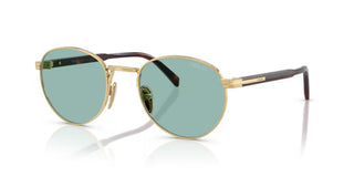 Prada PR B51S men Gold Oval Sunglasses