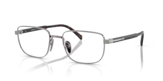 Prada PR B51V men Silver Geometric Eyeglasses