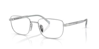 Prada PR B51V men Silver Geometric Eyeglasses