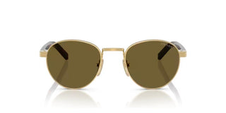 Prada Pr B52s Women Gold Oval Sunglasses