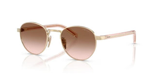 Prada PR B52S women Gold Oval Sunglasses