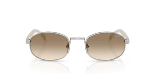 Prada PR B53S women Silver Oval Sunglasses