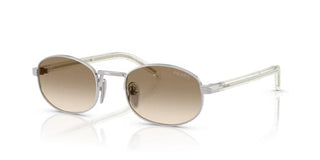 Prada PR B53S women Silver Oval Sunglasses