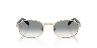 Prada PR B53S women Gold Oval Sunglasses