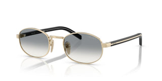 Prada PR B53S women Gold Oval Sunglasses