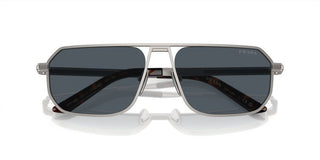 Prada PR A53S men Grey Geometric Sunglasses