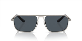 Prada PR A53S men Grey Geometric Sunglasses