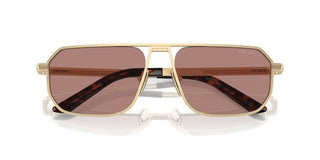 Prada PR A53S men Gold Geometric Sunglasses