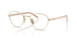 Prada PR B53V women Gold Round Eyeglasses