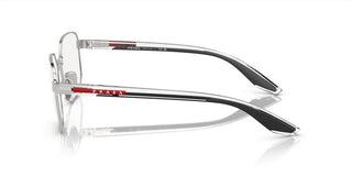 Prada Linea Rossa PS 50QV men Silver Geometric Eyeglasses