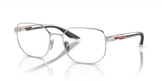 Prada Linea Rossa PS 50QV men Silver Geometric Eyeglasses