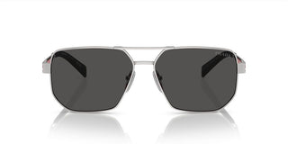 Prada Linea Rossa PS 51ZS men Silver Pilot Sunglasses