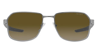 Prada Linea Rossa PS 54WS men Ruthenium Geometric Sunglasses