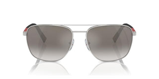 Prada Linea Rossa PS 54ZS men Silver Oval Sunglasses