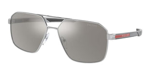 Prada Linea Rossa PS 55WS men Silver Visor Sunglasses