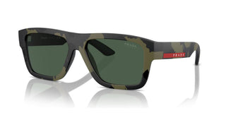 Prada Linea Rossa PS 04ZS men Green Squared Sunglasses