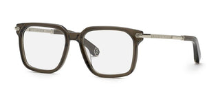 Philipp Plein PURE PLEIN VPP117M unisex Brown Squared Eyeglasses