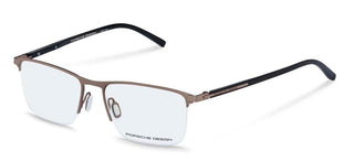 Porsche Design P'8371 men Brown Geometric Eyeglasses